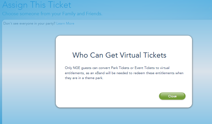 Who Can get ticket screen
